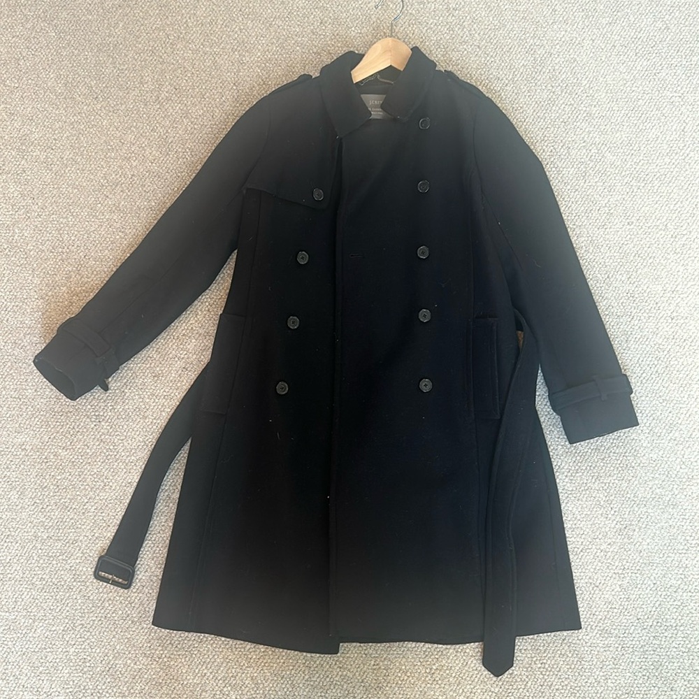 J-Crew Black Trench